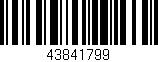 Código de barras (EAN, GTIN, SKU, ISBN): '43841799'