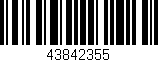 Código de barras (EAN, GTIN, SKU, ISBN): '43842355'
