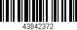 Código de barras (EAN, GTIN, SKU, ISBN): '43842372'