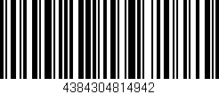 Código de barras (EAN, GTIN, SKU, ISBN): '4384304814942'