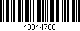 Código de barras (EAN, GTIN, SKU, ISBN): '43844780'