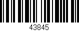 Código de barras (EAN, GTIN, SKU, ISBN): '43845'