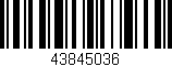 Código de barras (EAN, GTIN, SKU, ISBN): '43845036'