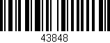 Código de barras (EAN, GTIN, SKU, ISBN): '43848'