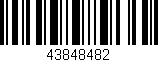 Código de barras (EAN, GTIN, SKU, ISBN): '43848482'