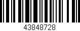 Código de barras (EAN, GTIN, SKU, ISBN): '43848728'