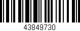 Código de barras (EAN, GTIN, SKU, ISBN): '43849730'