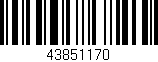 Código de barras (EAN, GTIN, SKU, ISBN): '43851170'