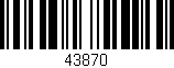 Código de barras (EAN, GTIN, SKU, ISBN): '43870'