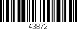 Código de barras (EAN, GTIN, SKU, ISBN): '43872'