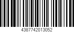 Código de barras (EAN, GTIN, SKU, ISBN): '4387742013052'