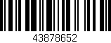 Código de barras (EAN, GTIN, SKU, ISBN): '43878652'