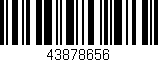 Código de barras (EAN, GTIN, SKU, ISBN): '43878656'