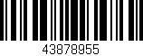 Código de barras (EAN, GTIN, SKU, ISBN): '43878955'