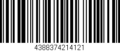 Código de barras (EAN, GTIN, SKU, ISBN): '4388374214121'