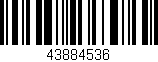 Código de barras (EAN, GTIN, SKU, ISBN): '43884536'