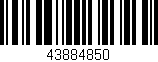 Código de barras (EAN, GTIN, SKU, ISBN): '43884850'