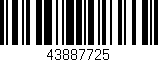 Código de barras (EAN, GTIN, SKU, ISBN): '43887725'