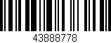 Código de barras (EAN, GTIN, SKU, ISBN): '43888778'