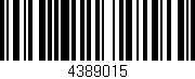 Código de barras (EAN, GTIN, SKU, ISBN): '4389015'