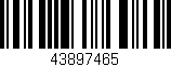 Código de barras (EAN, GTIN, SKU, ISBN): '43897465'