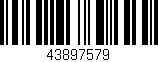 Código de barras (EAN, GTIN, SKU, ISBN): '43897579'