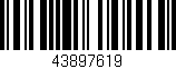 Código de barras (EAN, GTIN, SKU, ISBN): '43897619'