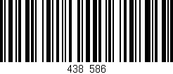 Código de barras (EAN, GTIN, SKU, ISBN): '438/586'
