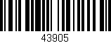 Código de barras (EAN, GTIN, SKU, ISBN): '43905'