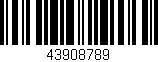 Código de barras (EAN, GTIN, SKU, ISBN): '43908789'
