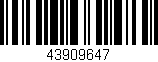 Código de barras (EAN, GTIN, SKU, ISBN): '43909647'