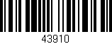Código de barras (EAN, GTIN, SKU, ISBN): '43910'