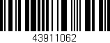 Código de barras (EAN, GTIN, SKU, ISBN): '43911062'