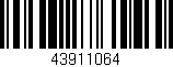 Código de barras (EAN, GTIN, SKU, ISBN): '43911064'