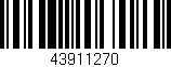 Código de barras (EAN, GTIN, SKU, ISBN): '43911270'