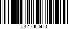 Código de barras (EAN, GTIN, SKU, ISBN): '43917000473'