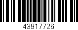 Código de barras (EAN, GTIN, SKU, ISBN): '43917726'