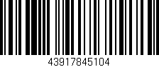 Código de barras (EAN, GTIN, SKU, ISBN): '43917845104'