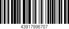 Código de barras (EAN, GTIN, SKU, ISBN): '43917996707'
