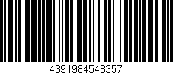 Código de barras (EAN, GTIN, SKU, ISBN): '4391984548357'
