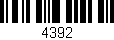 Código de barras (EAN, GTIN, SKU, ISBN): '4392'