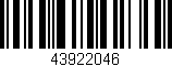 Código de barras (EAN, GTIN, SKU, ISBN): '43922046'