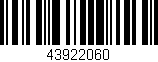 Código de barras (EAN, GTIN, SKU, ISBN): '43922060'