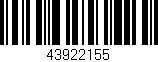 Código de barras (EAN, GTIN, SKU, ISBN): '43922155'