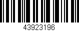 Código de barras (EAN, GTIN, SKU, ISBN): '43923196'