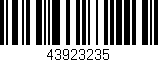 Código de barras (EAN, GTIN, SKU, ISBN): '43923235'