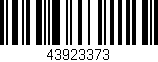 Código de barras (EAN, GTIN, SKU, ISBN): '43923373'