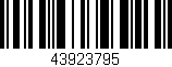 Código de barras (EAN, GTIN, SKU, ISBN): '43923795'