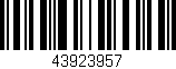 Código de barras (EAN, GTIN, SKU, ISBN): '43923957'