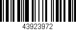 Código de barras (EAN, GTIN, SKU, ISBN): '43923972'
